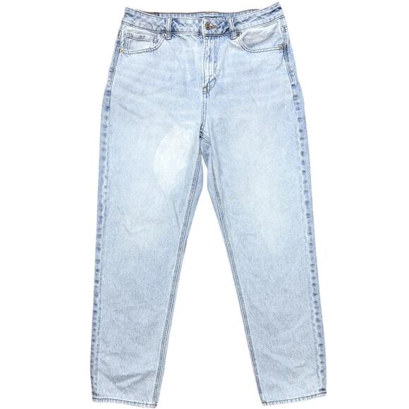 American Eagle Strigid Mom Jeans Light Wash Size 8 Soft Grunge Tumblr Girl - Picture 1 of 7